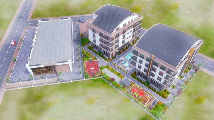 Apartments 3 + 1 in Kepez area - Antalya