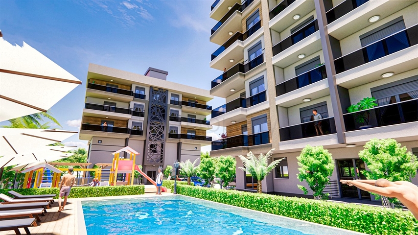 3+1 apartments in Kepez - Antalya