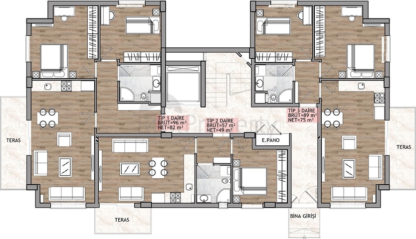 1+1 , 2+1 , 3+1 apartments in Kepez - Antalya