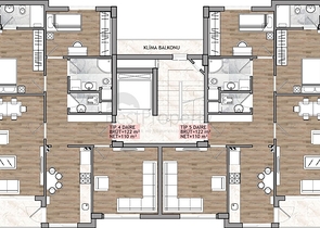 1+1 , 2+1 , 3+1 apartments in Kepez - Antalya