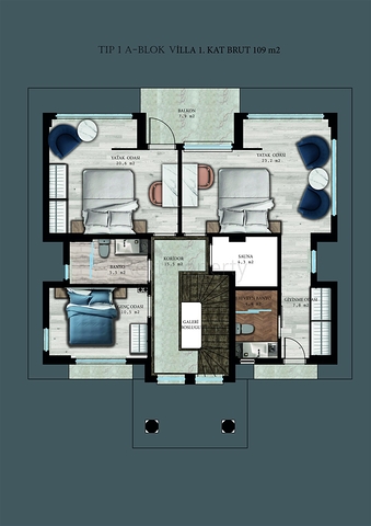 Villa 6 + 1 in Belek - Antalya