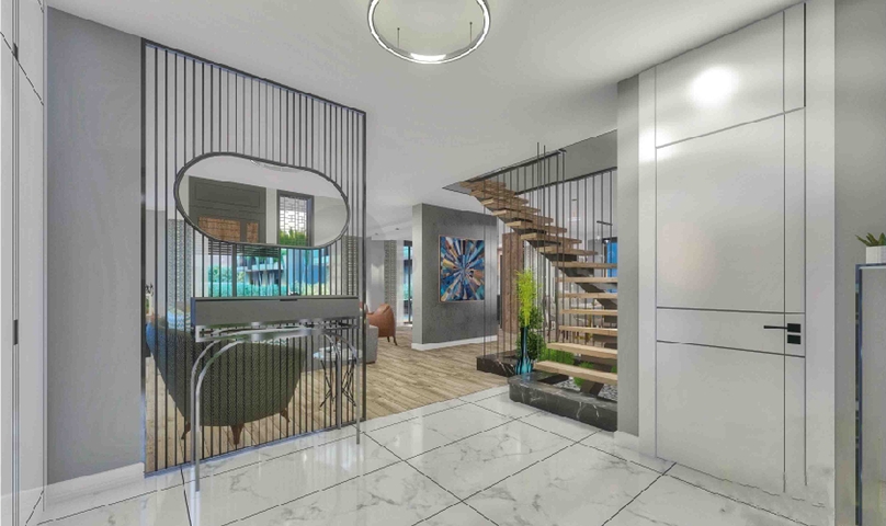 Villas in a luxurious 5 + 1 complex in the prestigious Lara - Antalya