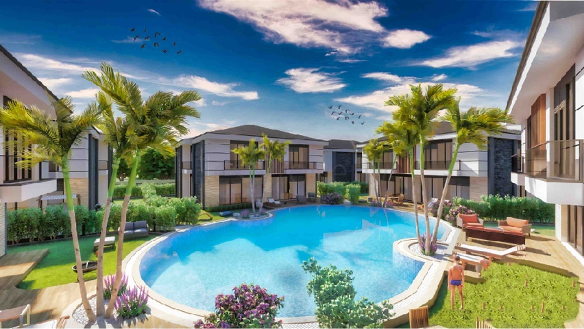 Villas in a luxurious 5 + 1 complex in the prestigious Lara - Antalya