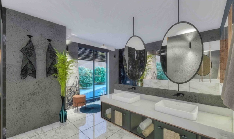 Villas in a luxurious 5 + 1 complex in the prestigious Lara - Antalya