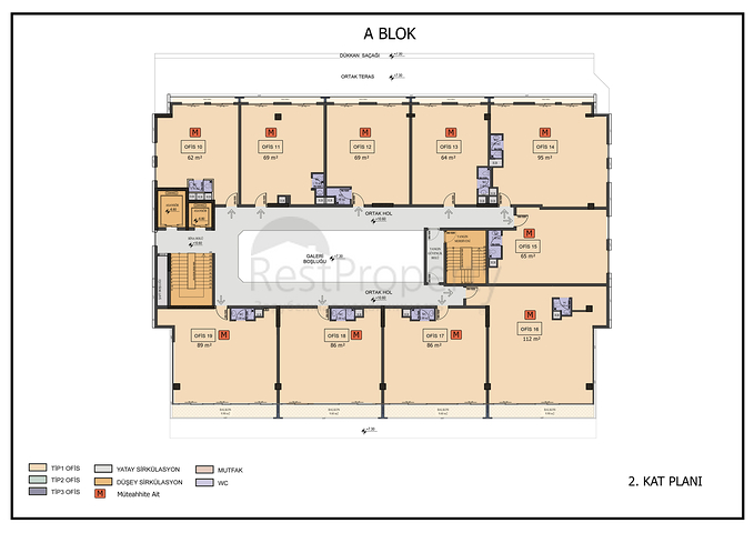 Commercial office in the center of Antalya