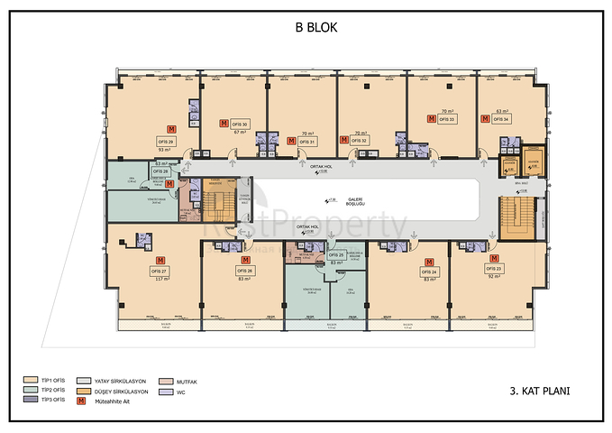 Commercial office in the center of Antalya