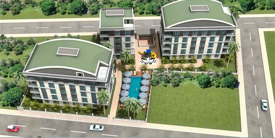 1+1, 2+1 and 3+1 apartments in Gebizli  - Antalya