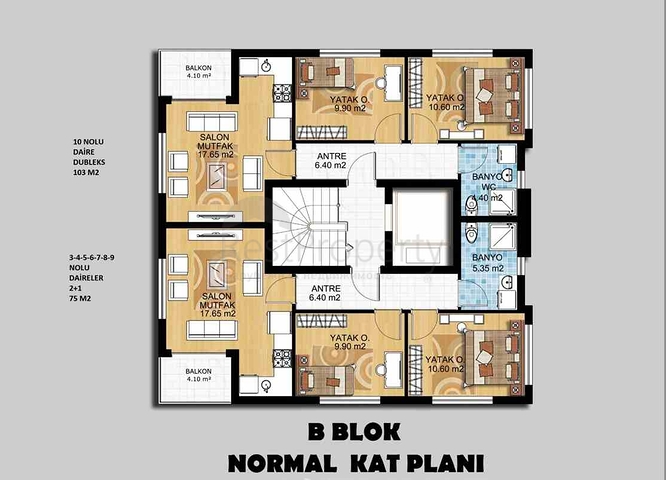 1+1, 2+1 and 3+1 apartments in Gebizli  - Antalya