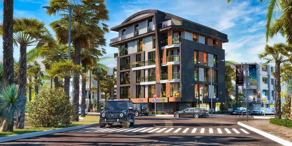 1 + 1 and 2 + 1 apartments in the Hurma- Antalya