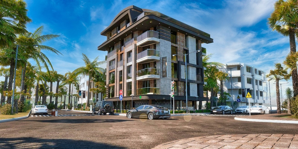 1 + 1 and 2 + 1 apartments in the Hurma- Antalya