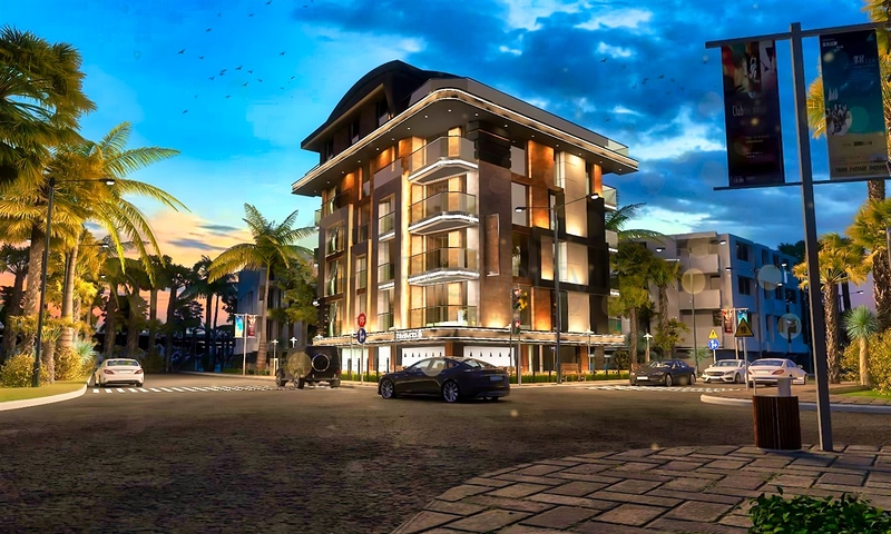 1 + 1 and 2 + 1 apartments in the Hurma- Antalya