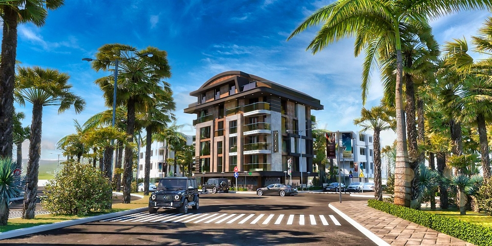 1 + 1 and 2 + 1 apartments in the Hurma- Antalya