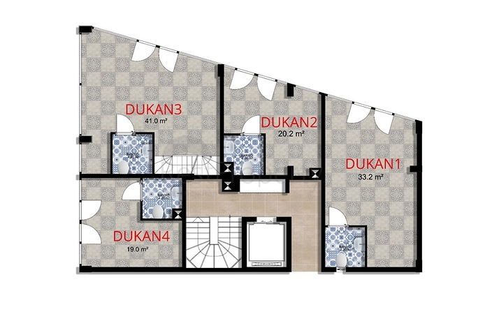 1 + 1 and 2 + 1 apartments in the Hurma- Antalya