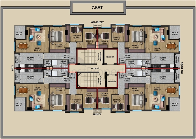 Investment project in the center of Antalya