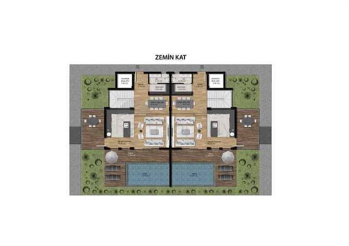 6+2 Villas in Altintash - Antalya