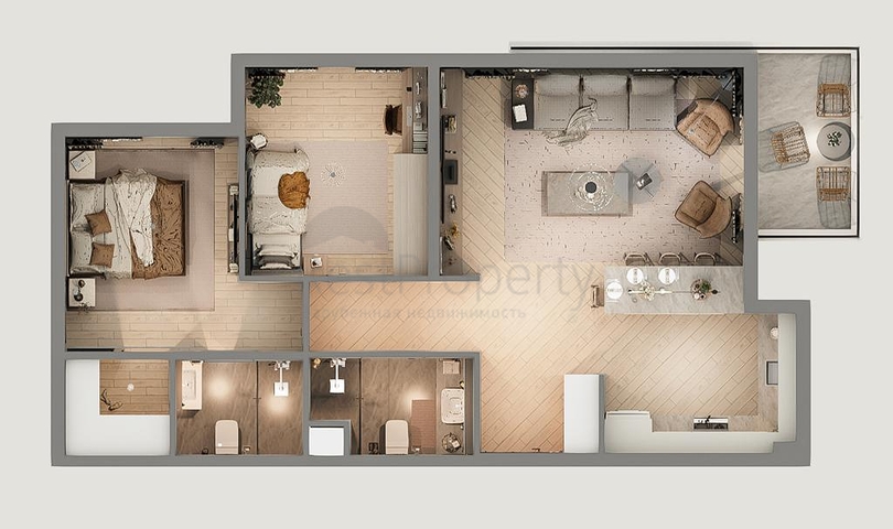 Investment project in Altyntas - Antalya microdistrict  