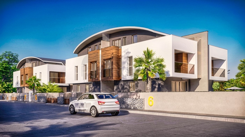 Villas in the complex, 5 + 1 in the area of Doshemealti - Antalya