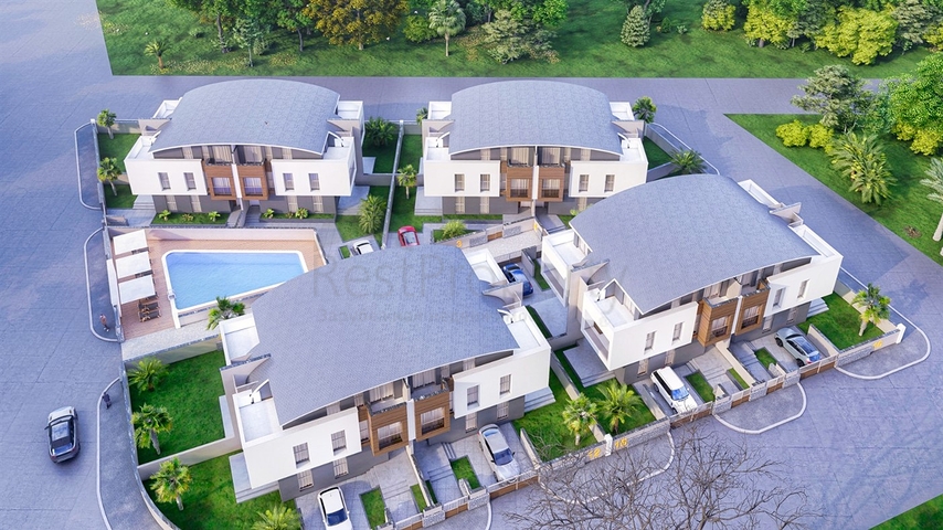 Villas in the complex, 5 + 1 in the area of Doshemealti - Antalya