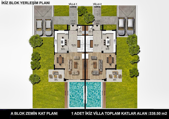 4+1 and 6+1 villas in Doshemealti - Antalya area 
