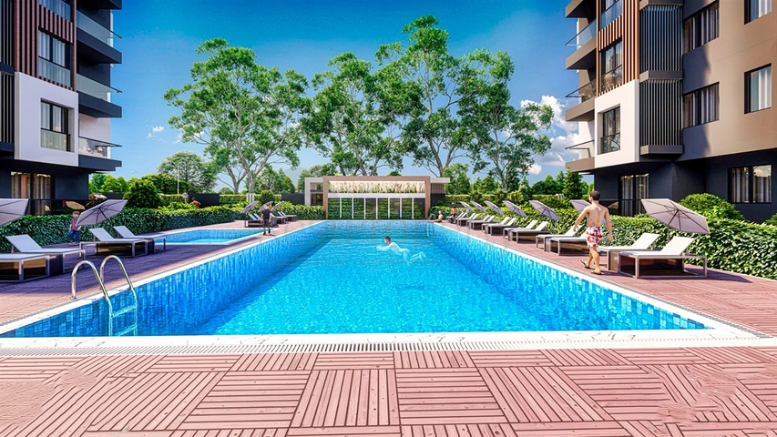 Layout apartments 1+1,2+1 in the area of Kepez - Antalya 