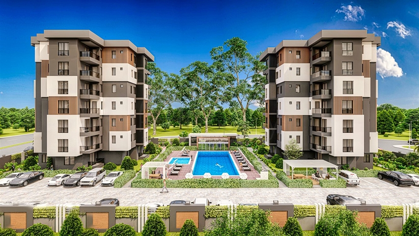 Layout apartments 1+1,2+1 in the area of Kepez - Antalya 