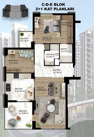 Investment project in the area of Doshemealti - Antalya