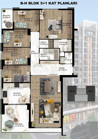 Investment project in the area of Doshemealti - Antalya