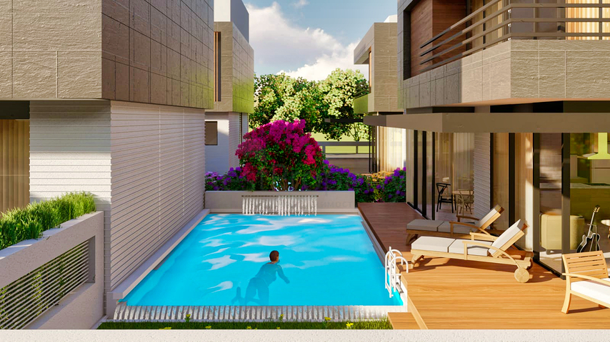 Villas in a gated complex in Doshemealti district - Antalya 