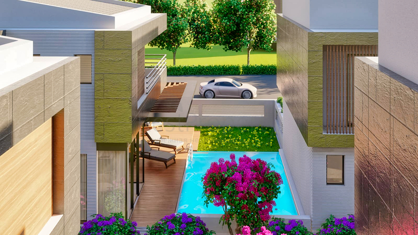 Villas in a gated complex in Doshemealti district - Antalya 