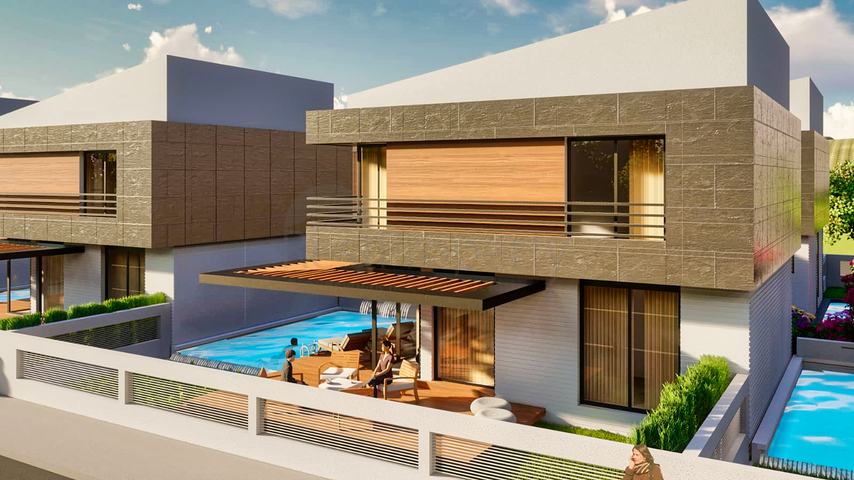 Villas in a gated complex in Doshemealti district - Antalya 