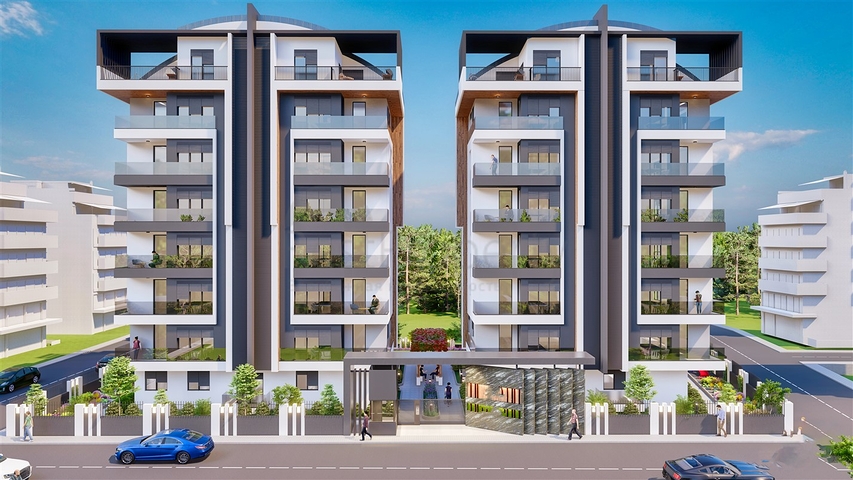2+1 , 4+1 and 5+1 duplex apartments in Antalya city center 