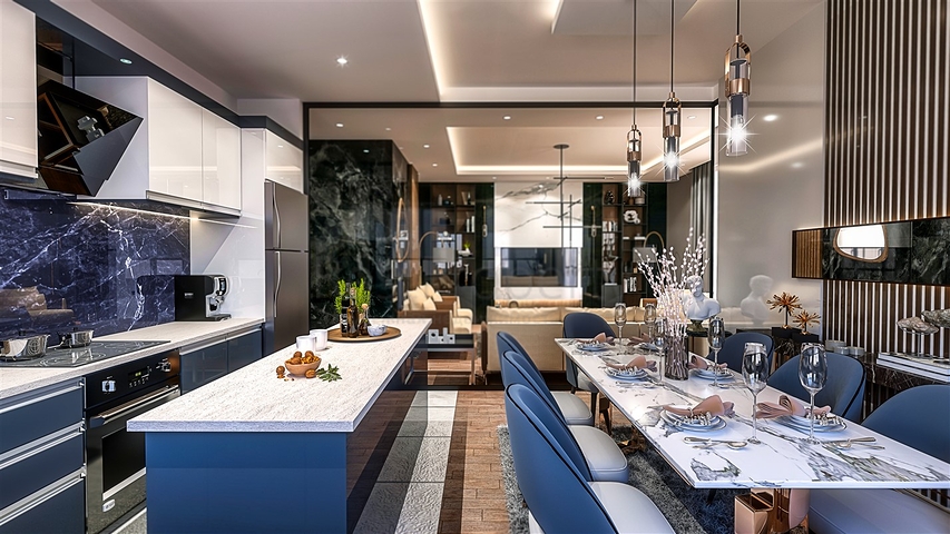 2+1 , 4+1 and 5+1 duplex apartments in Antalya city center 