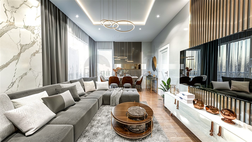 2+1 , 4+1 and 5+1 duplex apartments in Antalya city center 