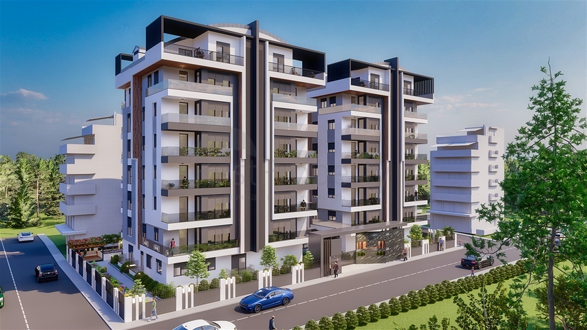 2+1 , 4+1 and 5+1 duplex apartments in Antalya city center 