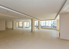 Commercial premises of a large area in the lower part