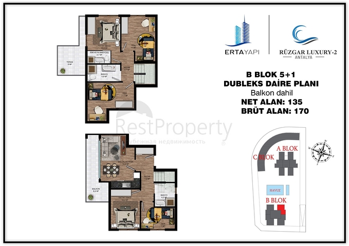 Investment project in Altyntas - Antalya microdistrict 