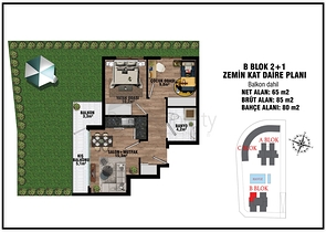 Investment project in Altyntas - Antalya microdistrict 