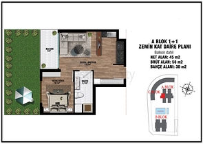 Investment project in Altyntas - Antalya microdistrict 