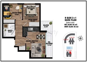 Investment project in Altyntas - Antalya microdistrict 