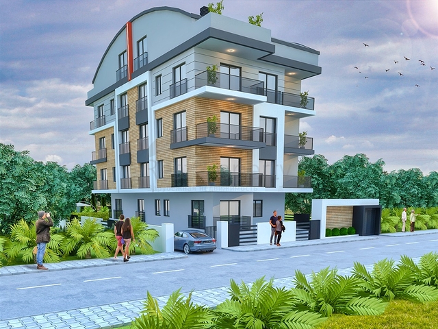 Apartments of the 1+1 layout in Altyntas - Antalya microdistrict 