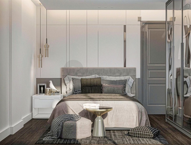 Apartments of the 1+1 layout in Altyntas - Antalya microdistrict 