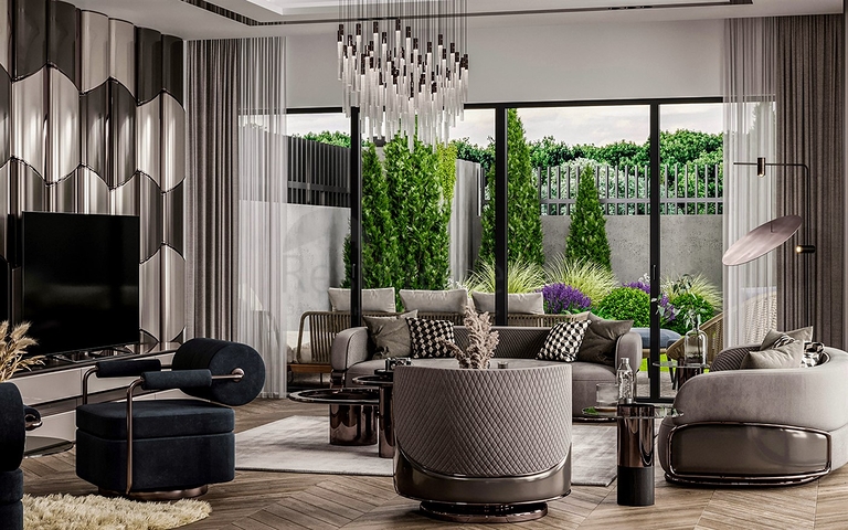 5+1 villa in the elite area of Doshemealti - Antalya 