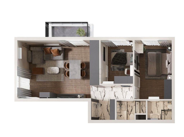 Investment project in Altyntas - Antalya microdistrict 