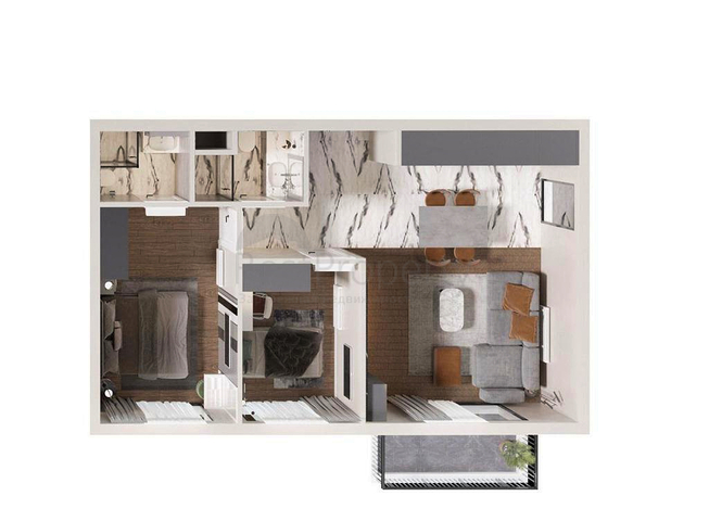 Investment project in Altyntas - Antalya microdistrict 