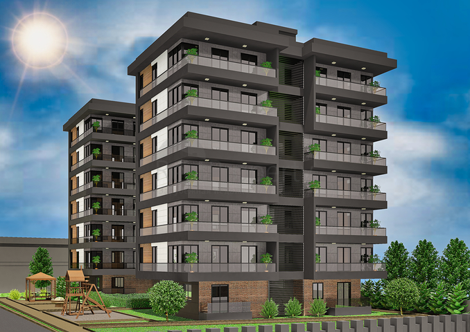 3+1 apartments in Kepez - Antalya area 