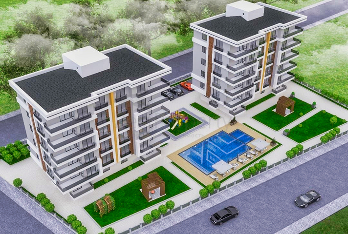 3+1 apartments in Kepez - Antalya area 