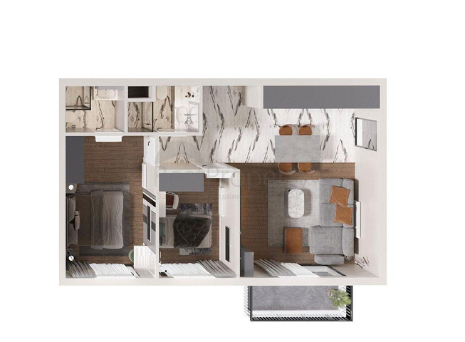 2+1 apartments in Altyntas - Antalya neighborhood 