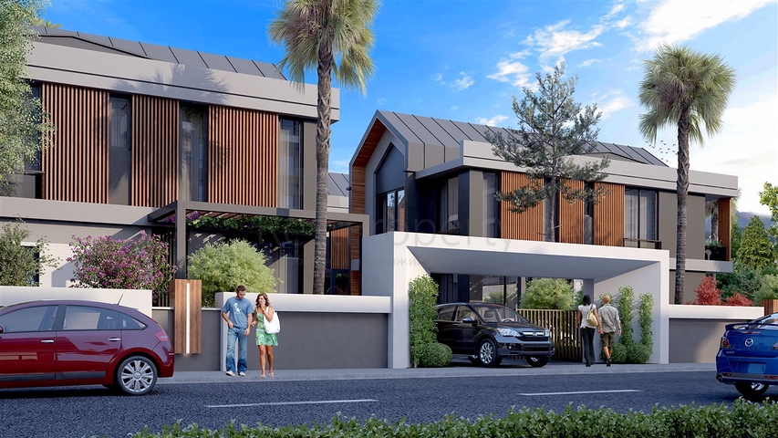 4+1 villa complex in the area of Deshemealti - Antalya