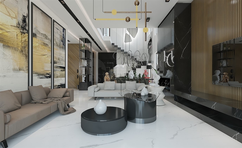 4+1 villa complex in the area of Deshemealti - Antalya