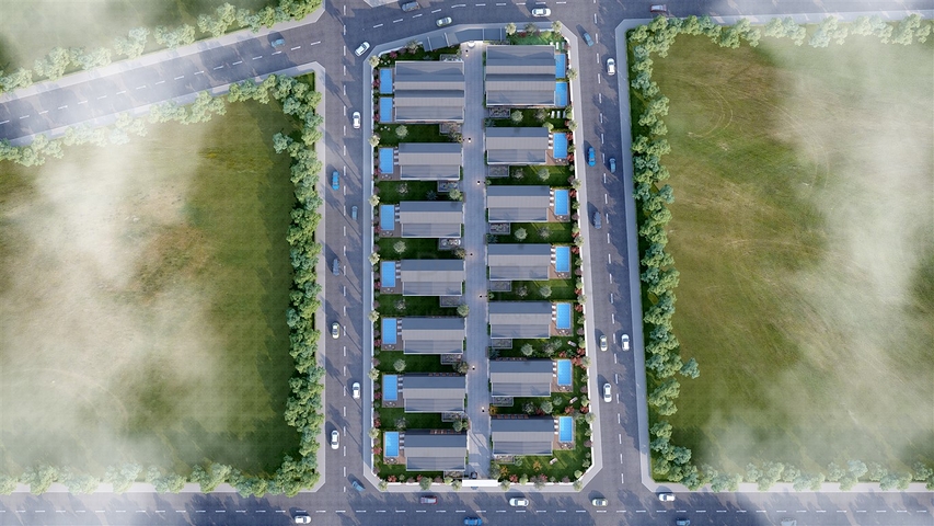 4+1 villa complex in the area of Deshemealti - Antalya